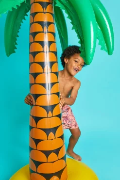 Boardies Apparel Kids Palms Peach